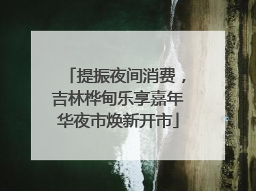 提振夜间消费，吉林桦甸乐享嘉年华夜市焕新开市