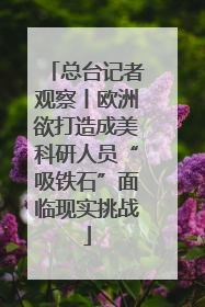 总台记者观察丨欧洲欲打造成美科研人员“吸铁石”面临现实挑战