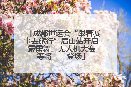 成都世运会“跟着赛事去旅行”眉山站开启 霹雳舞、无人机大赛等将一一登场