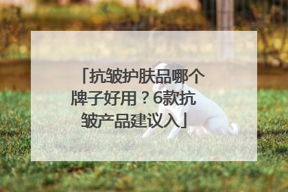 抗皱护肤品哪个牌子好用？6款抗皱产品建议入
