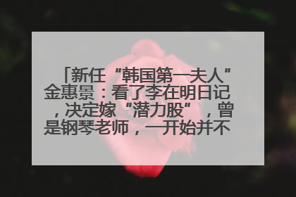 新任“韩国第一夫人”金惠景：看了李在明日记，决定嫁“潜力股”，曾是钢琴老师，一开始并不支持丈夫从政