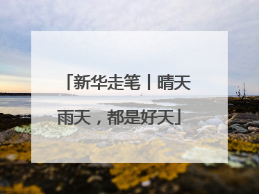新华走笔丨晴天雨天，都是好天