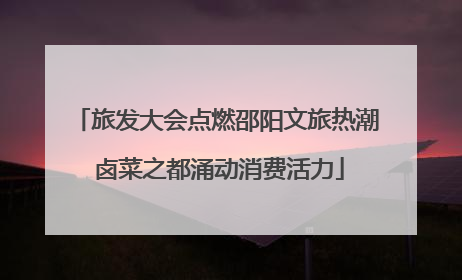 旅发大会点燃邵阳文旅热潮 卤菜之都涌动消费活力