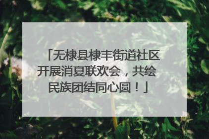 无棣县棣丰街道社区开展消夏联欢会，共绘民族团结同心圆！
