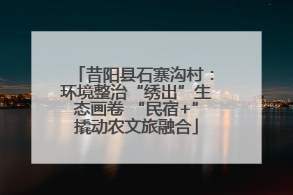 昔阳县石寨沟村：环境整治“绣出”生态画卷 “民宿+”撬动农文旅融合