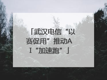 武汉电信“以赛促用”推动AI“加速跑”