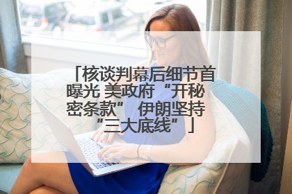 核谈判幕后细节首曝光 美政府“开秘密条款” 伊朗坚持“三大底线”