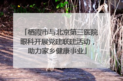 栖霞市与北京第三医院眼科开展党建联建活动，助力家乡健康事业