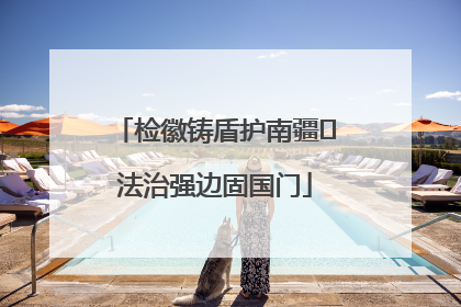 检徽铸盾护南疆 法治强边固国门