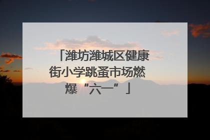 潍坊潍城区健康街小学跳蚤市场燃爆“六一”