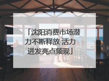 沈阳消费市场潜力不断释放 活力迸发亮点频现