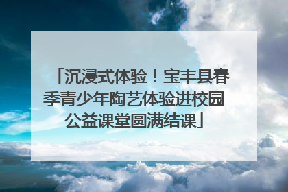 沉浸式体验！宝丰县春季青少年陶艺体验进校园公益课堂圆满结课