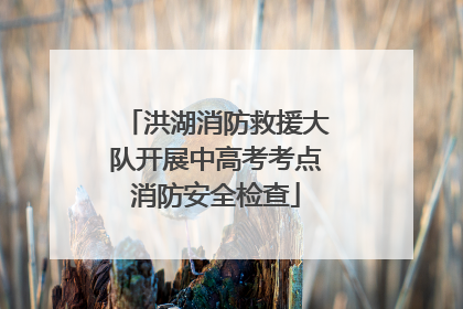 洪湖消防救援大队开展中高考考点消防安全检查