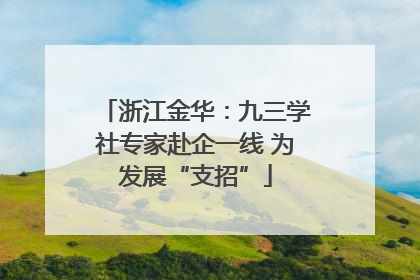 浙江金华：九三学社专家赴企一线 为发展“支招”