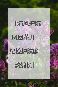 清风护航凤凰花开 纪检护航廉韵绵长