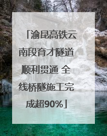 渝昆高铁云南段育才隧道顺利贯通 全线桥隧施工完成超90%
