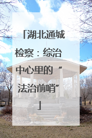 湖北通城检察：综治中心里的“法治前哨”