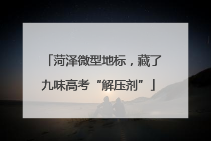 菏泽微型地标，藏了九味高考“解压剂”