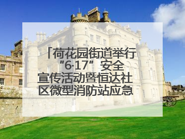 荷花园街道举行“6·17”安全宣传活动暨恒达社区微型消防站应急小分队启动式
