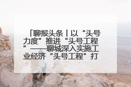 聊报头条丨以“头号力度”推进“头号工程”——聊城深入实施工业经济“头号工程”打造经济发展强引擎