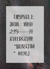 肥西县上派镇：窗帘之约——开启社区治理“银发订制”时光