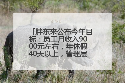 胖东来公布今年目标：员工月收入9000元左右，年休假40天以上，管理层人均分配70万元