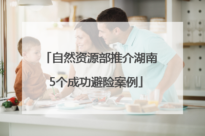 自然资源部推介湖南5个成功避险案例