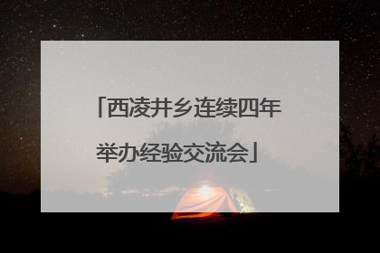 西凌井乡连续四年举办经验交流会