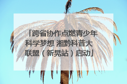 跨省协作点燃青少年科学梦想 湘黔科普大联盟（新晃站）启动