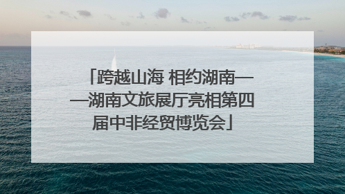 跨越山海 相约湖南——湖南文旅展厅亮相第四届中非经贸博览会