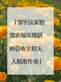 邹平这家智慧农场实现耕种管收全程无人精准作业