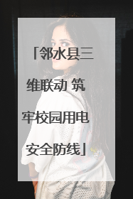 邻水县三维联动 筑牢校园用电安全防线