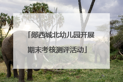 郧西城北幼儿园开展期末考核测评活动