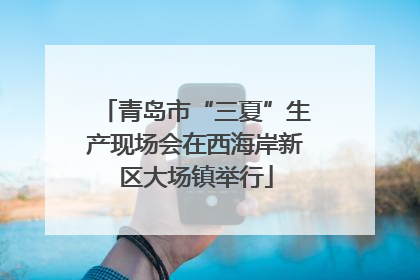 青岛市“三夏”生产现场会在西海岸新区大场镇举行