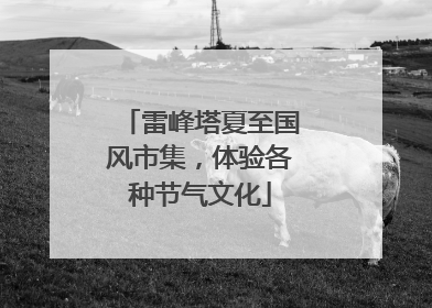 雷峰塔夏至国风市集，体验各种节气文化