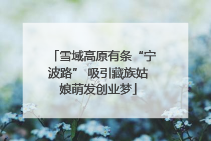 雪域高原有条“宁波路” 吸引藏族姑娘萌发创业梦