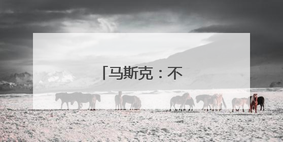 马斯克：不想做替罪羊