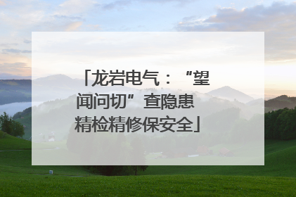 龙岩电气：“望闻问切”查隐患 精检精修保安全
