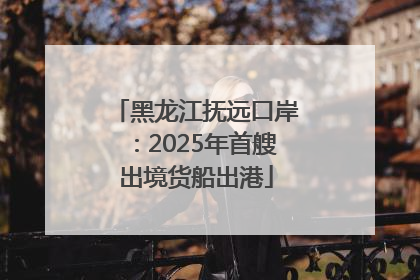 黑龙江抚远口岸：2025年首艘出境货船出港