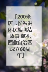 200米唐卡长卷讲述民族团结故事 献礼西藏自治区成立60周年