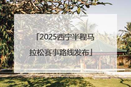 2025西宁半程马拉松赛事路线发布