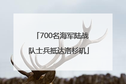 700名海军陆战队士兵抵达洛杉矶