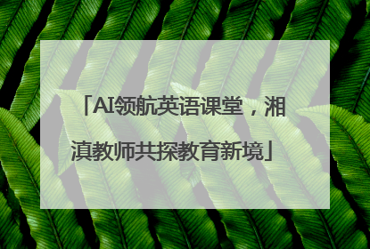 AI领航英语课堂，湘滇教师共探教育新境