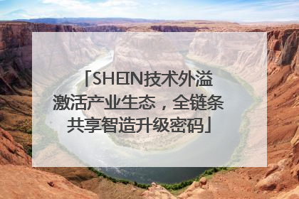 SHEIN技术外溢激活产业生态，全链条共享智造升级密码